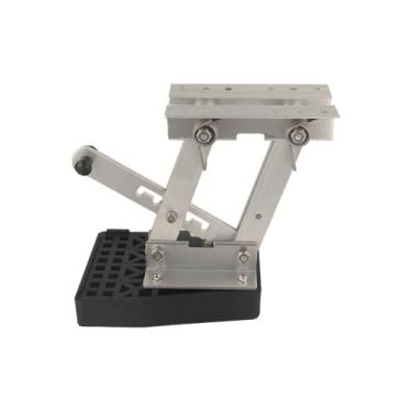 Imagem de Suporte de motor de popa marítimo de 2 tempos, suporte de motor de popa 7,5HP-20HP para barco, suporte de motor de barco de alumínio resistente com placa de montagem de plástico, carga máxima 20HP