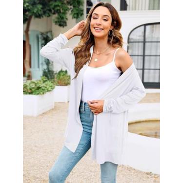 Imagem de Cardigan Feminino Manga Longa Sobretudo Slim Fitness - Slim Fitness Fa