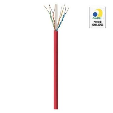 Imagem de Cabo Rede Cat6 Fortrek Fk510c Cmx Vermelho - Cx -305