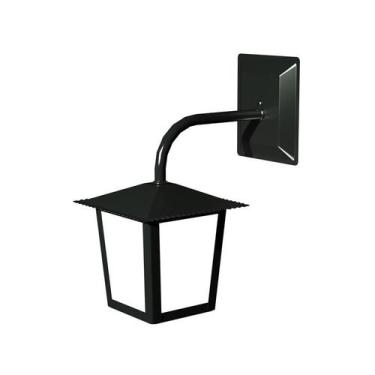 Imagem de Arandela Colonial Aço Quadrada Parede Preta Ideal - IDEAL QUIMICA