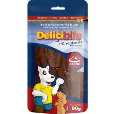 Imagem de Bifinho Petisco Flexível Para Cachorro Delicibife Treinadores 90g Carn