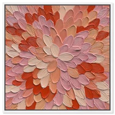 Imagem de Impressão em tela Shades of Rose Flower Wall Art por Art Remedy, moldura branca, 40,6 x 40,6 cm