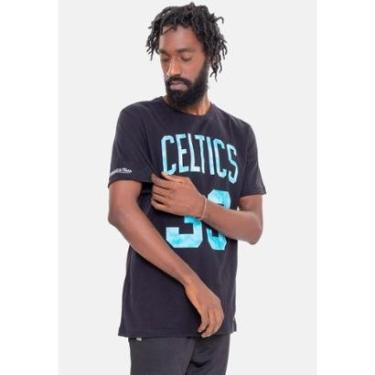 Imagem de Camiseta Mitchell & Ness Tie Dye Black Boston Celtics Larry Bird Masculino-Masculino