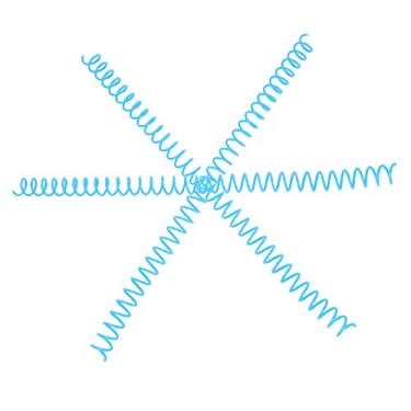 Imagem de Cryfokt Anel de Encadernação de Plástico Durável Anéis de Bobina de Mola para Papel A4, 20 Peças Anéis de 30 Furos para Encadernação Manual, Opções de 11 Mm/13 Mm/19, Pode Encadernar 75-150 Folhas,