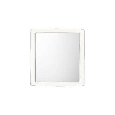 Imagem de Espelho Quadrado Antiembaçante para Banho com Ventosa – Barbear e Maquiagem no Box(Branco)