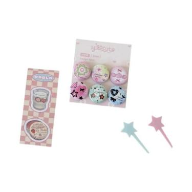 Imagem de Conjunto De Broches Antigos Mini De 25mm Para Meninas, 6 Peças, Distin