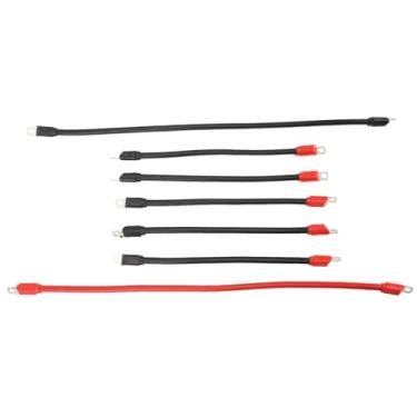 Imagem de Cryfokt Cabos de Bateria para Carrinho de Golfe de Cobre Puro de 4 Calibres Kit de Fiação Resistente para Carrinhos de Golfe DC AC36V48V, Extra Durável Prolonga a Vida útil da Bateria para (Pacote 1)