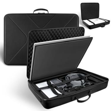 Imagem de Estojo de transporte para Starlink Gen 3 padrão, caixa de armazenamento de EVA rígida à prova d'água, à prova de choque para antenas satélites Starlink Gen 3, acessórios, acampamento e trailer, preta