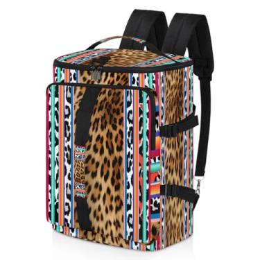 Imagem de Mochila de ginástica para mulheres e homens, bolsa esportiva de viagem 48L com compartimento para sapatos e laptop, Oncinha, B