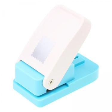 Imagem de CarpNettore 2x Perfurador de Papel Infantil com Carimbo de Borda 9,2x5x9cm Multifuncional para Artesanato em ção de Cartões Fotográficos, Acessórios para Fáci