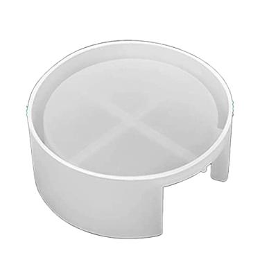 Imagem de HEEPDD Conjunto de Molde de Porta-copos de Resina de Silicone de 5 Peças, Molde de Porta-copos Redondo para Arte de Resina DIY Flexível Ferramenta de Moldagem de Artesanato de Fácil