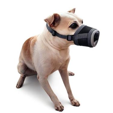 Imagem de Focinheira Para Cachorro Cães Com Regulagem Confortável Stylo - BOM AM