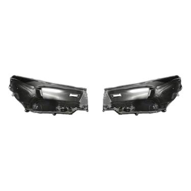 Imagem de Farol do carro de vidro escudo do farol pc transparente lente capa substituição abajur acessórios do carro compatível com toyota hilux 2019 2020(Left and Right)
