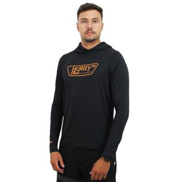 Imagem de Camiseta para Surf Hurley Tee Club com Capuz Masculina-Masculino