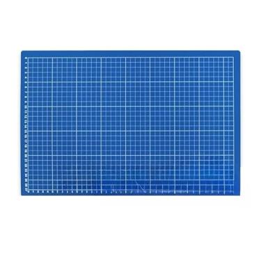 Imagem de Base Corte A2 60x45 cm Cara Dupla-Patchwork Artesanato para Costura, Scrapbook e Projetos Manuais em Casa Brasileira(Azul)