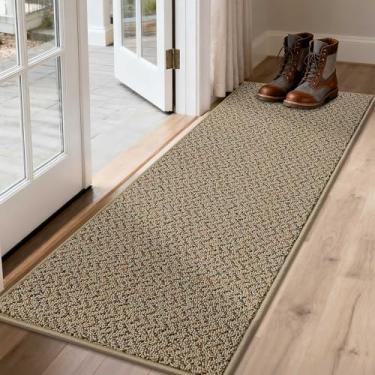 Imagem de COSY HOMEER Tapete de porta 43,2 cm x 152,4 cm antiderrapante absorvente tapetes de entrada capachos de sujeira tapetes de entrada laváveis tapete de entrada baixa para porta da frente traseira e