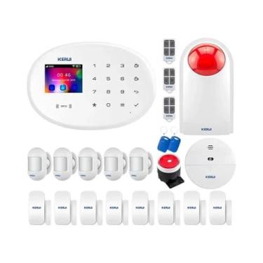 Imagem de Kit De Sistema De Alarme Inteligente WIFI GSM Com Sensor De Porta E De
