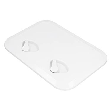Imagem de aqxreight Tampa de Inspeção da Escotilha de Acesso Ao Convés Resistente a UV Com Trava para Barco Marinho 17-1/4x12-3/8 pol. Fabricado Em ABS Antigo Com Reforço Com Escotilha de Acesso Deck de