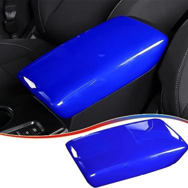 Imagem de MUXEE Capa de painel de caixa de apoio de braço para console central Civic 11ª geração para Honda Civic 2022 2023 2024 2025 2026 - Acessórios interiores esportivos azuis ABS