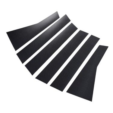 Imagem de aqxreight Postes do Pilar da Janela da Porta do Carro Capa Guarnição PC Painel de Pilar Janela Porta Externa Substituição Tampa Decorativa para CR-V 2017 2022 Material (estilo de fibra de carbono)