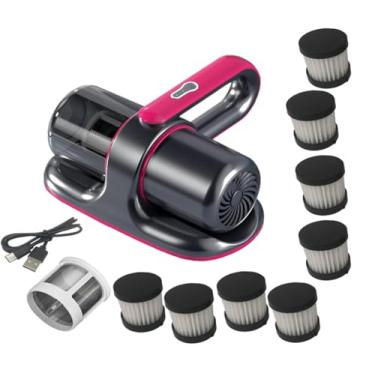 Imagem de Limpador de Colchão Portátil Cama Sem Fio com Filtração Sucção Super 8Kpa 100W Limpa Eficazmente Folha Travesseiro Sofá Carregamento USB Tipo-C Fácil
