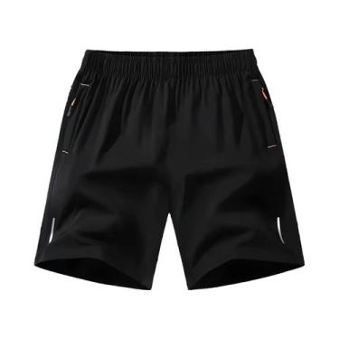 Imagem de Bermudas De Verão Para Homens Em Tamanhos Grandes, Respirável, Cintura