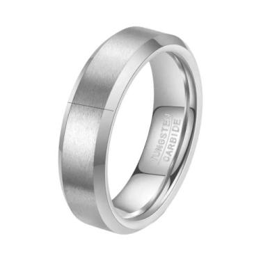 Imagem de Aliança De Casamento Em Carboneto De Tungstênio Preto, Dourado, Pratea