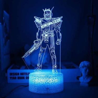 Imagem de Night Light 3D Anime Kamens Riders para cabeceira de quarto - Taiyuank