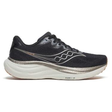 Imagem de Saucony Tênis masculino Ride 19, Preto/estanho, 41