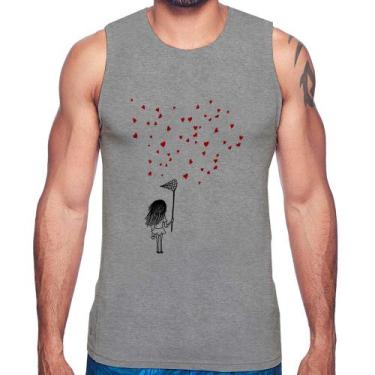 Imagem de Regata Collect Hearts - Foca na Moda, Cinza, P