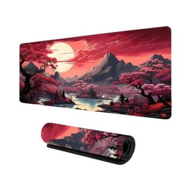 Imagem de Grande Mouse Pad De Silicone Antiderrapante Para Jogos, Vista De Monta