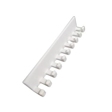 Imagem de Organizador de Joias e Bijuterias - Expositor com Suporte para Anéis, Colares e Pulseiras, Prático e Decorativo (Branco,1 Unid.)