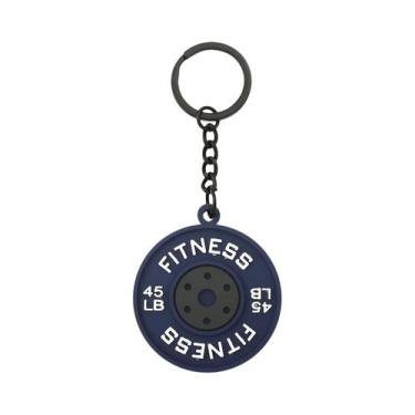 Imagem de Chaveiro De Placa De Halteres Mini 3D Para Fitness, Pingente Para Bols