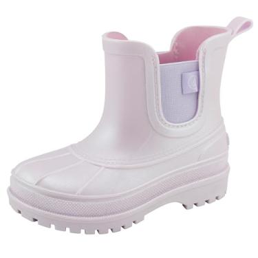 Imagem de Sperry Botas de chuva infantis Chelsea, botas de chuva infantis, de borracha impermeável, para meninas/meninos, sapatos aquáticos leves para parques lamacentos/caminhadas, Brilho lilás, 10 Toddler