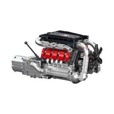 Imagem de Modelo De Carro De Blocos De Montar Motorizado Com Motor Elétrico LSX4