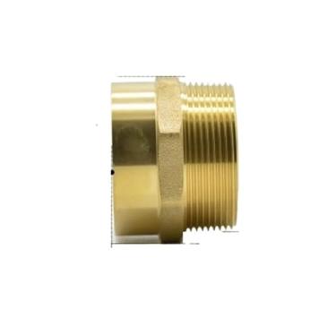 Imagem de DN50 G 5.1 cm BSPP macho x soquete de solda 54 mm latão adaptador acoplador água gás óleo WWECCQIJ