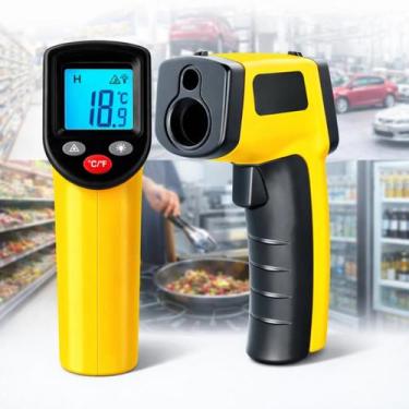 Imagem de Termômetro Pirômetro Industrial Profissional Infravermelho Digital Tem