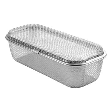 Imagem de Cesta de lava-louças de aço inoxidável 304 para itens pequenos, suporte de utensílios de prata, caixa de talheres grande de 26,4 cm, drenagem rápida, ferramenta de cozinha multiuso