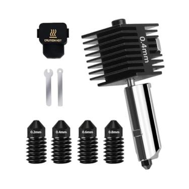 Imagem de Mviioe Kit De Impressora 3D Hotend Para Cabeça Impressão Bambu Lab A1/A1 Mini, 0,2 Mm, 0,4 0,6 Mm E 0,8 Atualização Bico Aço Temperado Alta Temperatura Meia Silicone Acessórios