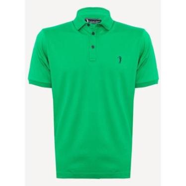 Imagem de Camisa Polo Aleatory Lisa Algodão Pima Verde Tropical-Masculino