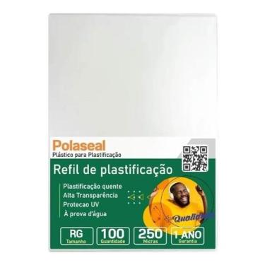Imagem de Polaseal Plástico para Plastificação RG 80x110x0,10mm 100un - Cassmar 