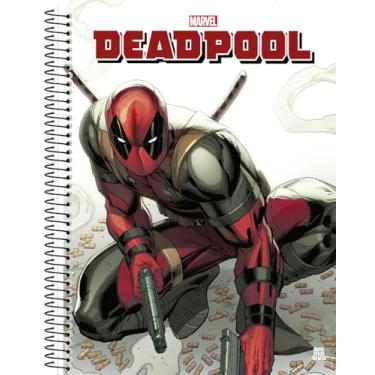Imagem de Caderno Universitário Animativa, 20 matérias, 320 folhas, Capa Dura, DEADPOOL D