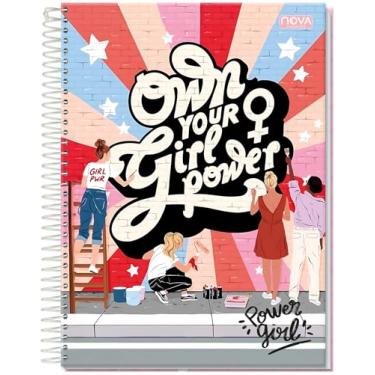 Imagem de CADERNO UNIVERSITÁRIO C/D ESPIRAL 12 MATÉRIAS 240 FLS POWER GIRL