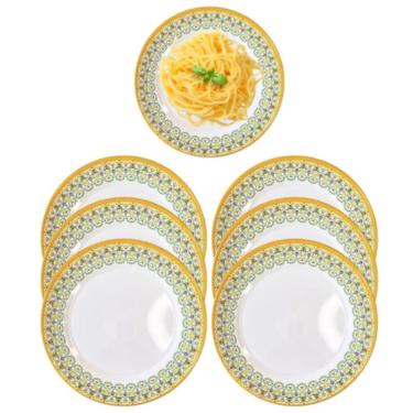 Imagem de Jogo de Pratos de Sopa em Plastico Acrilico Decorratt 25cm