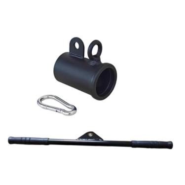 Imagem de UGPLM Acessório para remada com barra, manga para barra, barra LAT, acessórios de academia, equipamentos de treino, barra reta, acessório para máquinas de