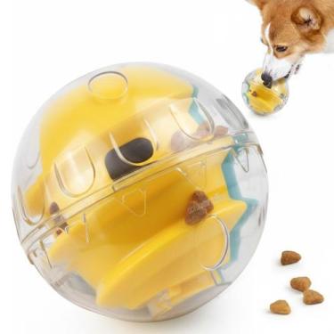 Imagem de Bola Brinquedo Cachorro Caes Gatos Pet Raçao Bolinha Interativa Petisc