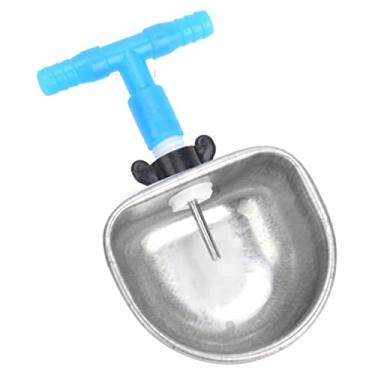 Imagem de Zerodis Bebedor de Coelho de Aço Inoxidável, Tigela de água, 10 Conjuntos, Conector T de Uma Peça, Acessórios de Alimentação para Dispensador de água Animal Marten Fox (Camiseta siamesa)