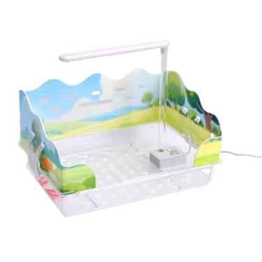 Imagem de Asixxsix Banho Automático para Pássaros, Chuveiro Elétrico para Papagaios Alimentado por USB Com 26 Saídas de água de Fileira Dupla e Filtro de Bomba Removível para Periquitos (Banheira da vida no