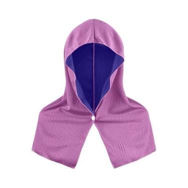 Imagem de Toalha Refrescante Com Capuz Para Homens E Mulheres, Proteção UV, Seca