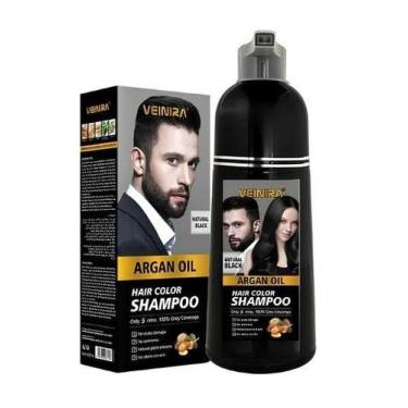 Imagem de Shampoo Tonalizante Veinira 200ml Fórmula Natural Sem Amônia, Preto